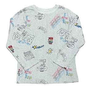Boys Positive Vibes Graffiti Long Sleeve Shirt 5T